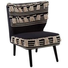 [EKM-AUTOGENERATED]Cefena Black Moroccan Chair