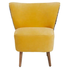 Cefena Yellow Print Chair  Home Luxe Interior