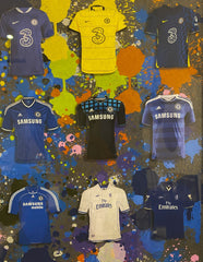 Chelsea Football Strip Collection 47Cm X 47Cm
