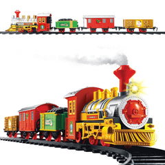 [EKM-AUTOGENERATED]Christmas Train With 3 Carriages Battery Operated