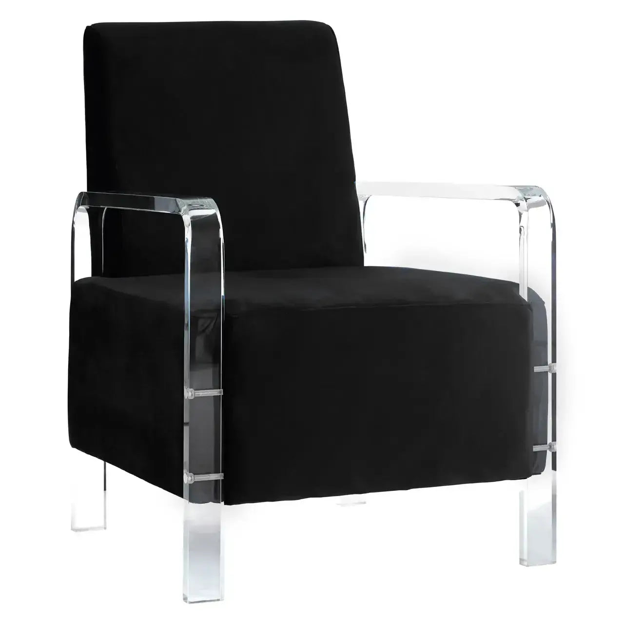 [EKM-AUTOGENERATED]Clarence Black Velvet Chair
