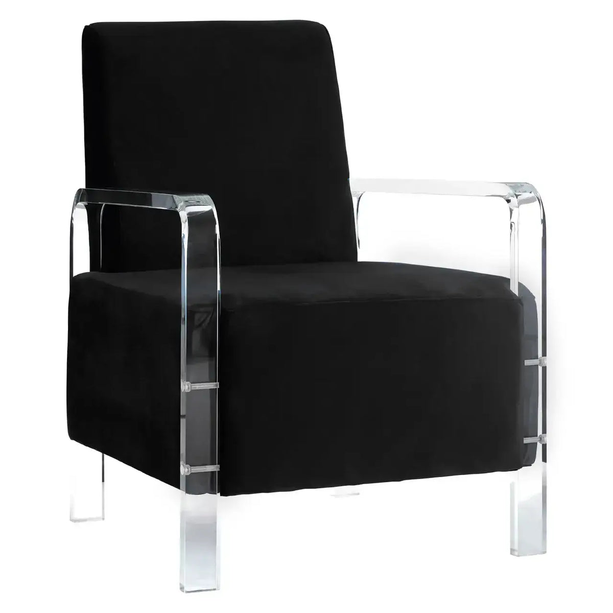 [EKM-AUTOGENERATED]Clarence Black Velvet Chair