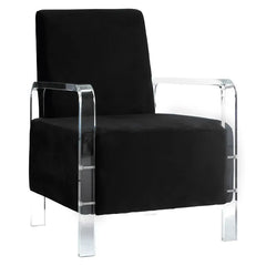 [EKM-AUTOGENERATED]Clarence Black Velvet Chair