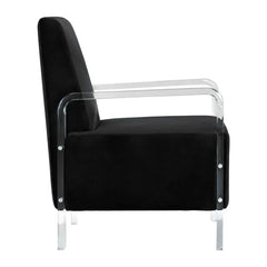 Clarence Black Velvet Chair