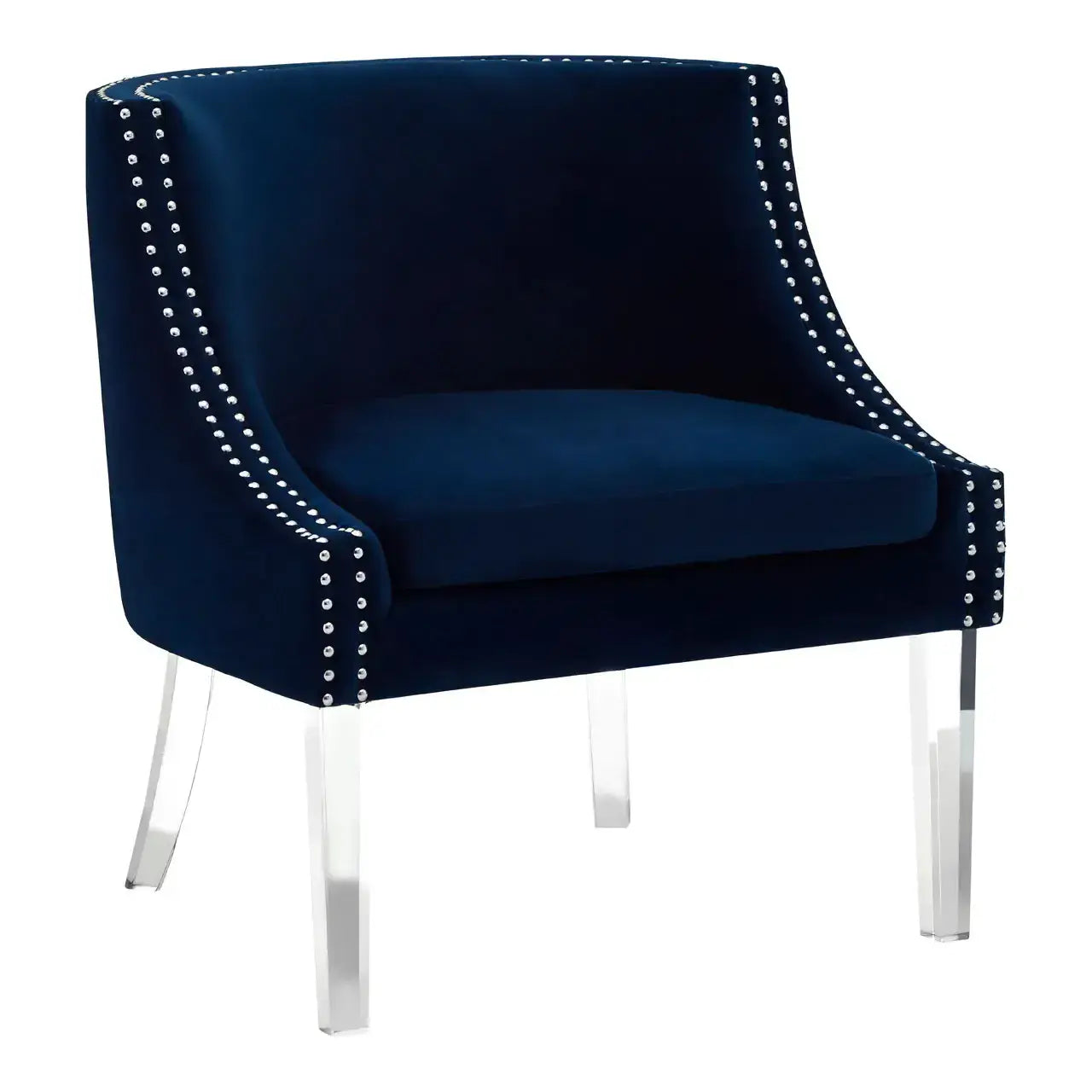 [EKM-AUTOGENERATED]Clarence Blue Curved Chair