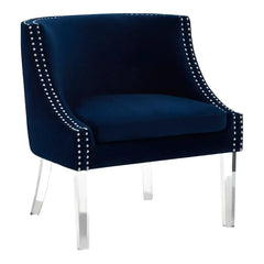 [EKM-AUTOGENERATED]Clarence Blue Curved Chair