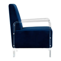 Clarence Blue Velvet Chair