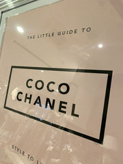 Coco Chanel Pink Wall Art Chrome Step Frame 85Cm X 85 Cm