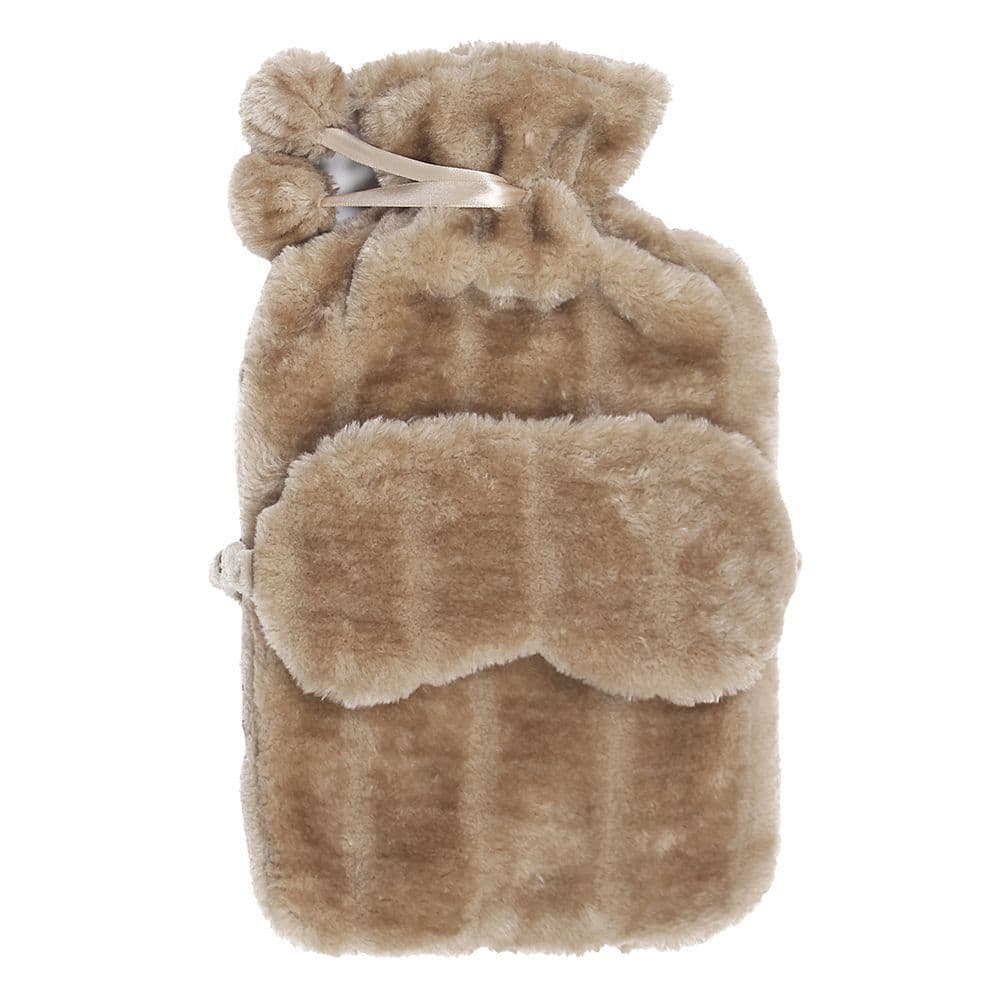 [EKM-AUTOGENERATED]Cosy Faux Fur Hot Water Bottle Blush Mink
