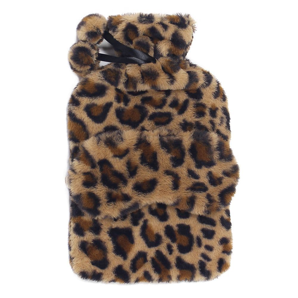 [EKM-AUTOGENERATED]Cosy Faux Fur Hot Water Bottle Leopard