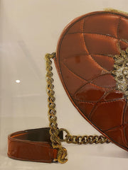 D&G Red Heart Fashion Handbag Wall Art Mirror Frame