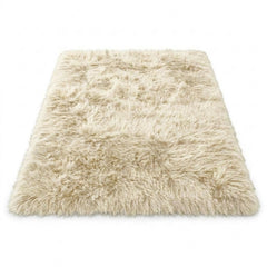 Bubble Mink Cream Faux Fur Rug Fluffy Plush Shaggy Floor Mat 160x230cm