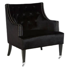 [EKM-AUTOGENERATED]Darlington Black Velvet Chair - Home Luxe Interior