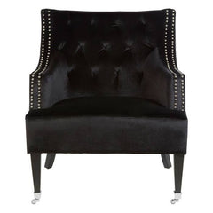 Darlington Black Velvet Chair - Home Luxe Interior