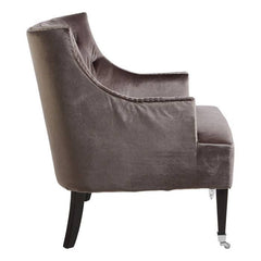 Darlington Grey Velvet Chair- Home Luxe Interior