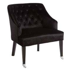 [EKM-AUTOGENERATED]Darwin Black Velvet Chair - Home Luxe Interior