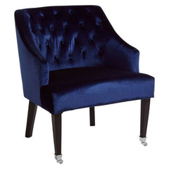 [EKM-AUTOGENERATED]Darwin Blue Velvet Chair - Home Luxe Interior