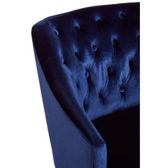 Darwin Blue Velvet Chair - Home Luxe Interior