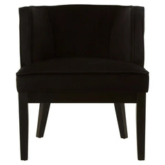 Daxton Black Velvet Rounded Chair