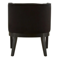 Daxton Black Velvet Rounded Chair