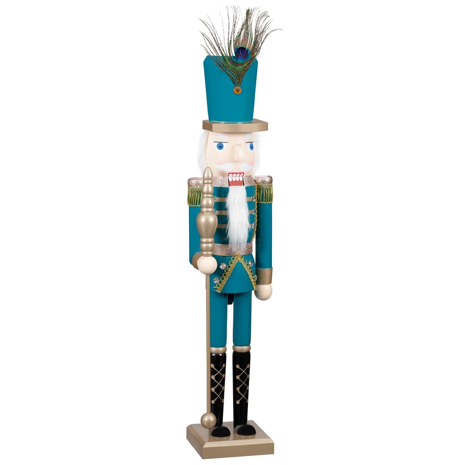 [EKM-AUTOGENERATED]Deluxe Christmas Nutcracker 61Cm - Teal