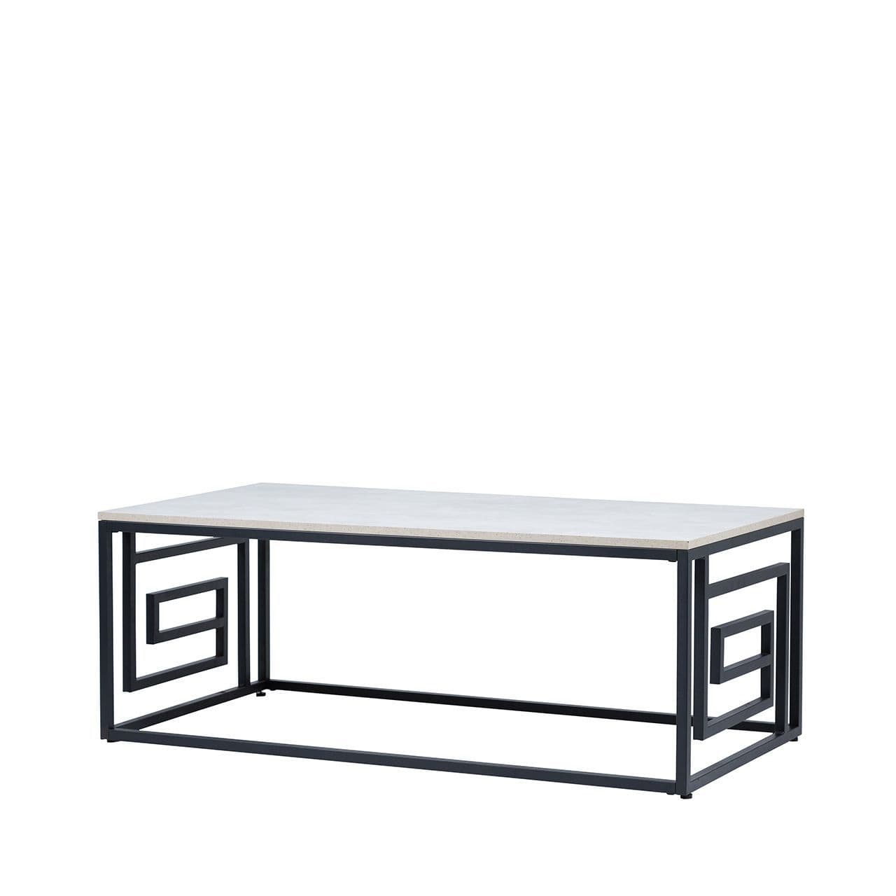 [EKM-AUTOGENERATED]Devon Grecian Design Black and Grey Coffee Table