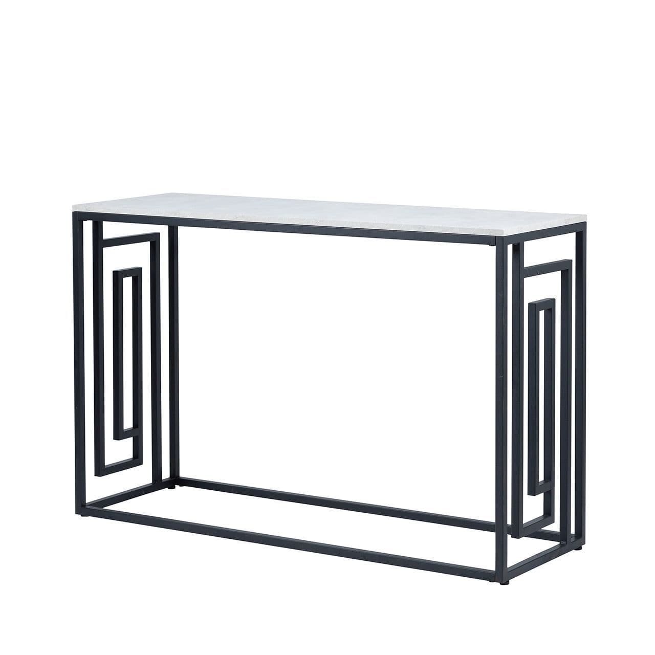 [EKM-AUTOGENERATED]Devon Grecian Design Black and Grey Console Table