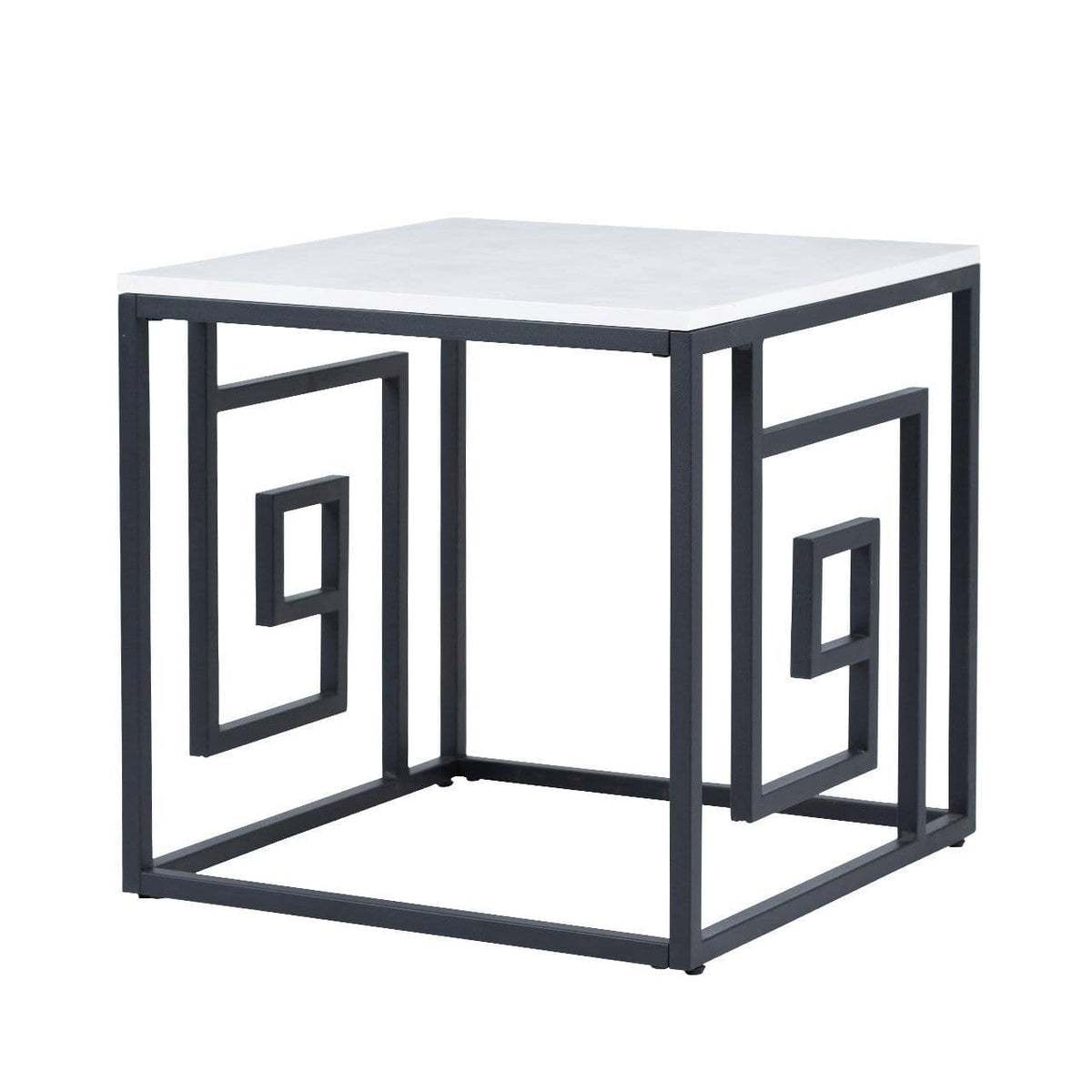 [EKM-AUTOGENERATED]Devon Grecian Design Black and Grey End Table