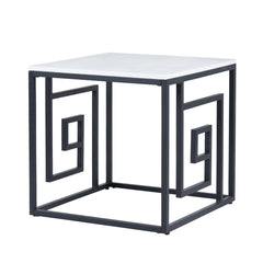 [EKM-AUTOGENERATED]Devon Grecian Design Black and Grey End Table