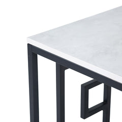 Devon Grecian Design Black and Grey End Table