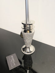 Diamante Dazzle Silver Candle Holder Medium