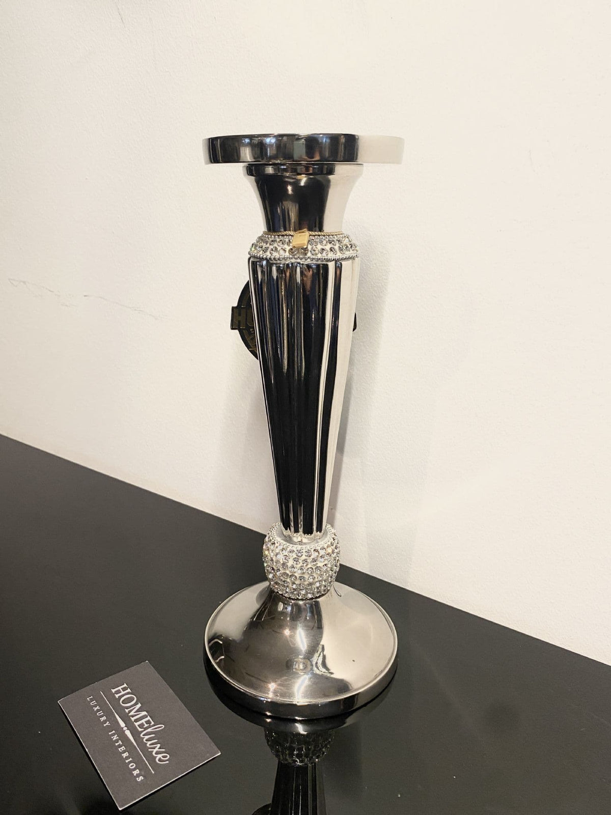 [EKM-AUTOGENERATED]Diamante Elegant Candle Holder Medium