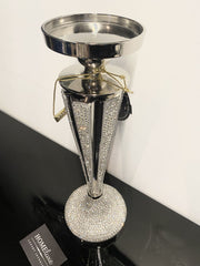 [EKM-AUTOGENERATED]Diamante Silhouette Candle Holder Large