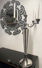 [EKM-AUTOGENERATED]Diamante Silver 5 Arm Candelabra 90Cm