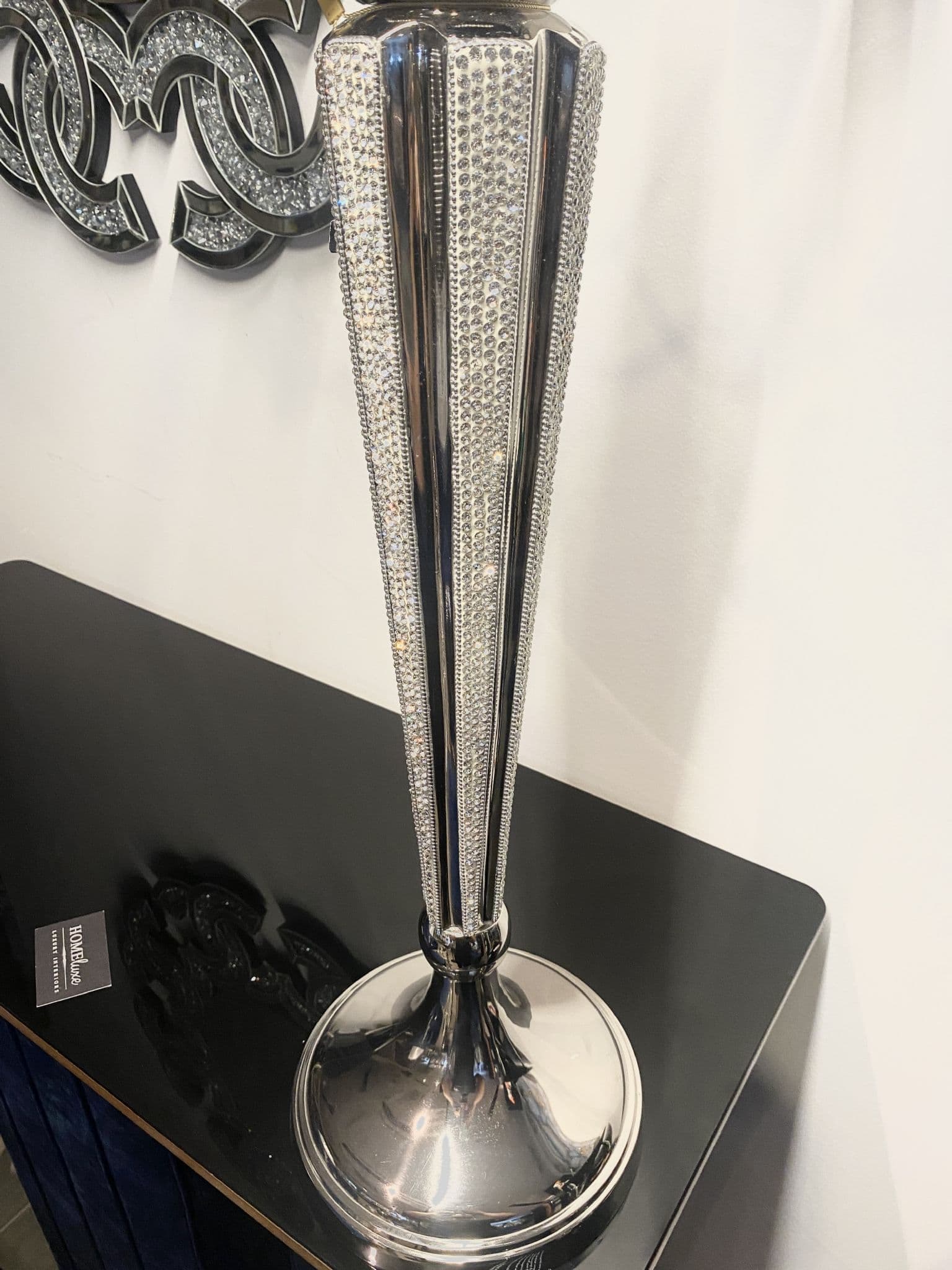 Diamante Silver 5 Arm Candelabra 90Cm