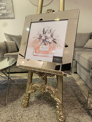 Dior Perfume With Flower Wall Art Mirror Frame
