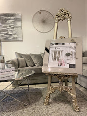 [EKM-AUTOGENERATED]Dior Shopfront Pink Winter Wall Art Mirror Frame