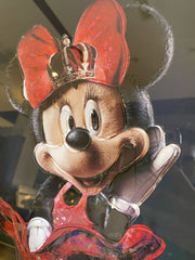 Disney Minnie Mouse Wall Art Chrome Frame 55Cm X 55Cm