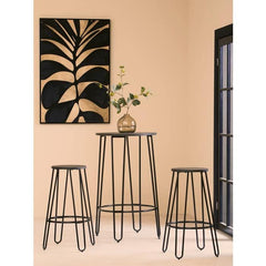 District 3Pc Bar Table and Stool Set  Home Luxe Interior