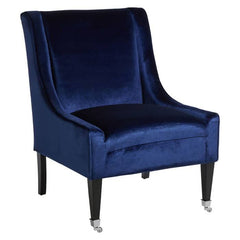 [EKM-AUTOGENERATED]Downton Blue Velvet Chair - Home Luxe Interior
