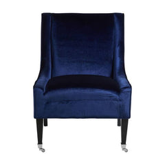 Downton Blue Velvet Chair - Home Luxe Interior