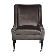 Downton Grey Velvet Chair - Home Luxe Interior