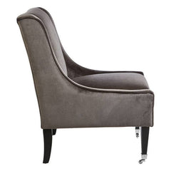 Downton Grey Velvet Chair - Home Luxe Interior