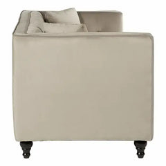 Ferris Mink Velvet 3 Seater Sofa