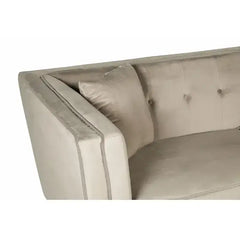 Ferris Mink Velvet 3 Seater Sofa