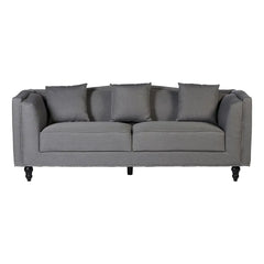 [EKM-AUTOGENERATED]Feya Three Seater Grey Fabric Sofa