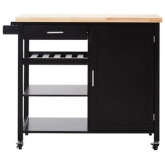 Frankfurt Black Kitchen Trolley  Home Luxe Interior