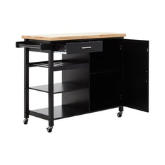 Frankfurt Black Kitchen Trolley  Home Luxe Interior