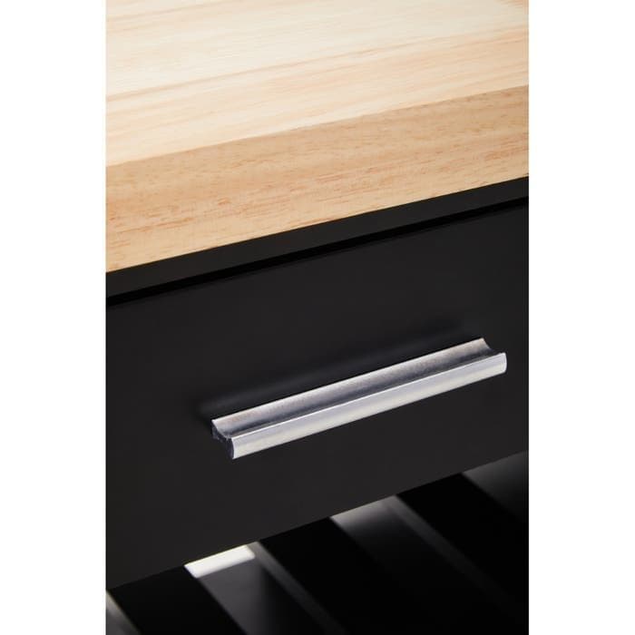 Frankfurt Black Kitchen Trolley  Home Luxe Interior