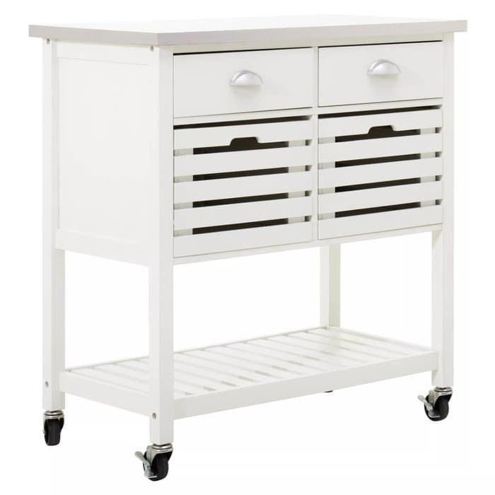[EKM-AUTOGENERATED]Frankfurt Cream Kitchen Trolley Home Luxe Interior